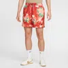 Nike Club Flow Sweet Shorts In Orange