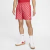 Nike Men's Club Flow Shorts In University Red/white