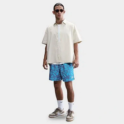 NIKE MEN'S CLUB FLOW SNEAKS ALLOVER PRINT SHORTS
