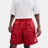 Nike Men's Club Flow Sneaks Allover Print Shorts Size Large 100% Polyester In University Red/chile Red/white