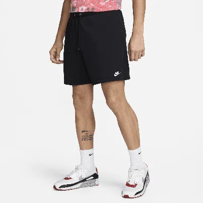Nike Men's Club French Terry Flow Shorts In Black