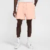 Nike Men's Club French Terry Flow Shorts In Pink