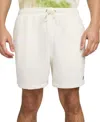 Nike Elastic Waist Shorts In Sail,sail,(black)