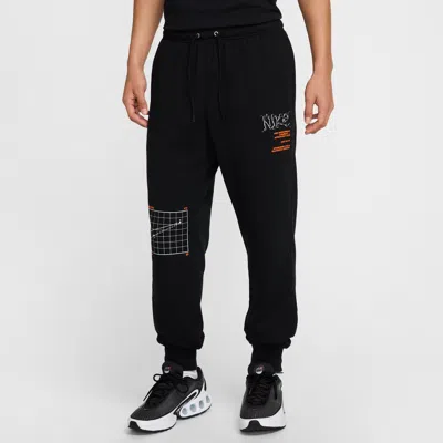 Nike Men's Club French Terry Jogger Pants In Black