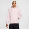 Nike Men's Club French Terry Pullover Soccer Hoodie In Pink Foam/black