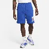 Nike Men's Club French Terry Shorts In Blue