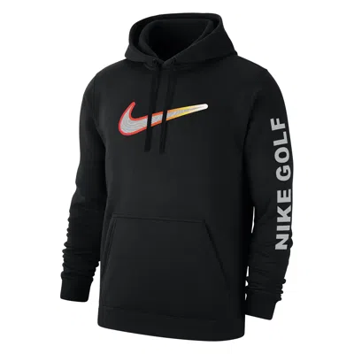 Nike Men's Club Golf Fleece Pullover Hoodie In Black