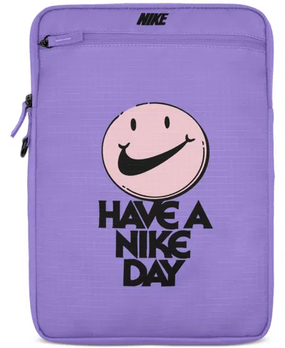 Nike Men's Club Graphic Laptop Sleeve Backpack In Purple