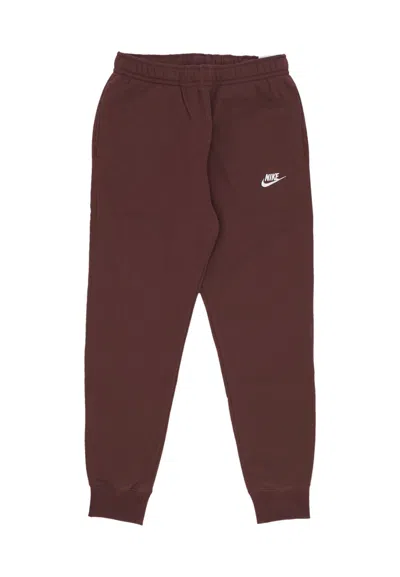 Nike Men's Club Jogger Bb Sweatpants Burgundy Crush/burgundy Crush/white