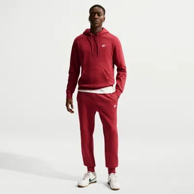 Nike Men's Club Jogger Pants In Red