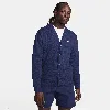 Nike Men's Club Knit Fairway Cardigan In Blue
