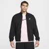Nike Men's Club Knit Jacket In Black