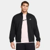 Nike Men's Club Knit Jacket In Black/black/white