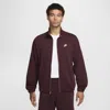 Nike Men's Club Knit Jacket In Red