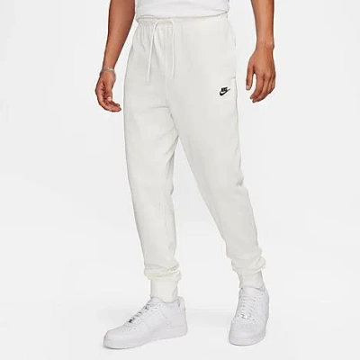Nike Men's Club Knit Jogger Pants In Sail/black