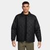 Nike Men's Club Lightweight Quilted Therma-fit Insulated Jacket In Black/black/black