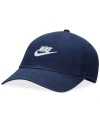 Nike Club Futura Wash Baseball Cap In Midnight Navy,white