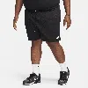 Nike Club Flow Mesh Athletic Shorts In Black