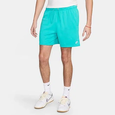 Nike Men's Club Mesh Flow Shorts In Dusty Cactus/white