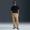 Nike Men's Club Open-hem Fleece Pants In Brown