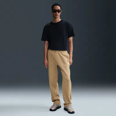Nike Men's Club Open-hem Fleece Pants In Brown