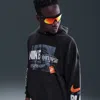 Nike Men's Club Oversized French Terry Pullover Hoodie In Black