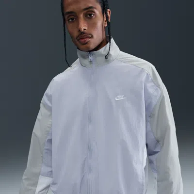 Nike Men's Club Oversized Woven Track Jacket In Blue