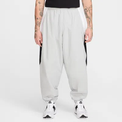 Nike Men's Club Oversized Woven Track Pants In White