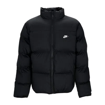 NIKE MEN'S CLUB PUFFER JACKET BLACK/WHITE DOWN JACKET