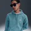 Nike Club Fleece Pullover Hoodie In Blue