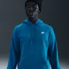 Nike Men's Club Pullover Fleece Hoodie In Blue