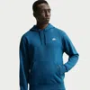 Nike Men's Club Pullover Fleece Hoodie In Blue
