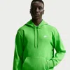 Nike Men's Club Pullover Fleece Hoodie In Green