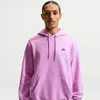 Nike Men's Club Pullover Fleece Hoodie In Purple