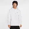 Nike Sportswear Club Logo-embroidered Cotton-blend Jersey Hoodie In White