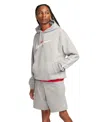 Nike Men's Club Relaxed-fit Logo Embroidered Shorts, Regular & Big & Tall In Gray