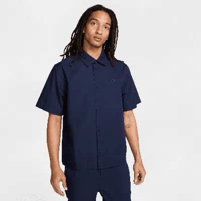 NIKE MEN'S CLUB SHORT-SLEEVE BUTTON-DOWN SHIRT,1015652538