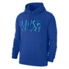 Nike Men's Club Tennis Fleece Pullover Hoodie In Blue