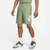 Nike Men's Retro Grid Woven Shorts In Galactic Jade In Oil Green/white
