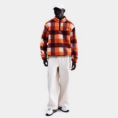 Nike Men's Club Winterized Fleece Half-zip Top In Brown