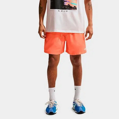 Nike Men's Club Woven 6" Flow Shorts In Orange