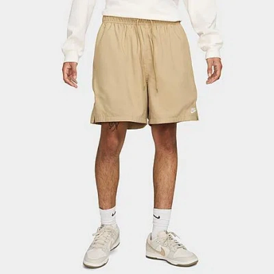 Nike Men's Club Woven 6" Flow Shorts In White