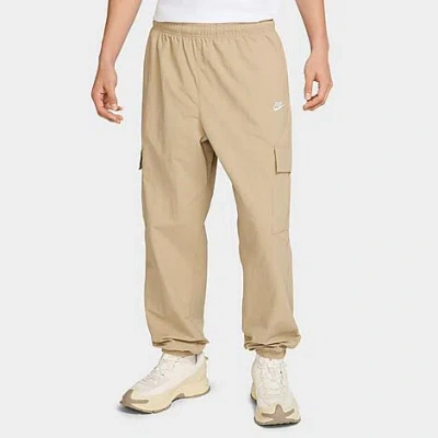Nike Club Woven Cargo Pants In Brown