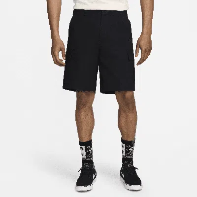 Nike Men's Club Woven Cargo Shorts In Black/black