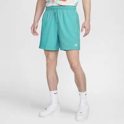 Nike Club Flow Drawstring Twill Shorts In Green