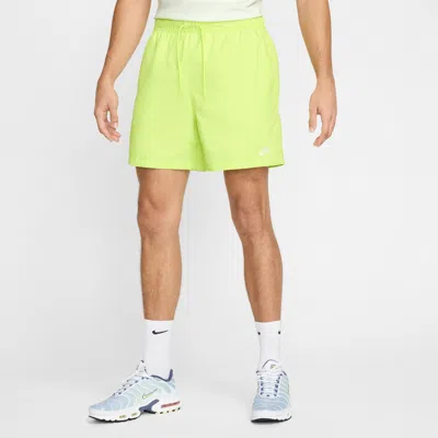 Nike Men's Club Woven Flow Shorts In Yellow