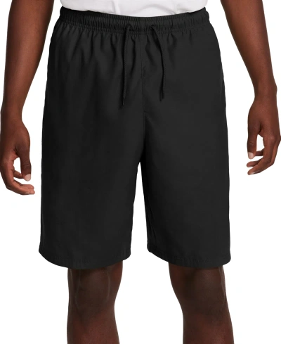 Nike Men's Club Woven Shorts In Black,(white)