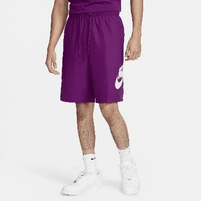 Nike Men's Club Woven Shorts In Purple