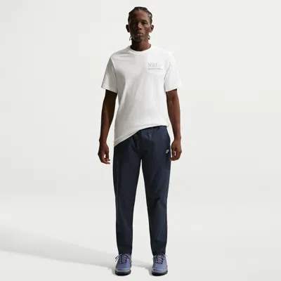 Nike Mens Crew Neck Short Sleeve Classic Fit Graphic T-shirt In White