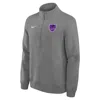Nike Men's College Club Fleece (prairie View A&m University) 1/4 Zip Top In Gray